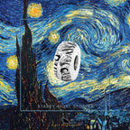 Black Raven Beads Van Gogh Starry Night Stopper silver sterling-silver Stopper by The Alternative Bead. Your official Black Raven Beads Retailer from Germany