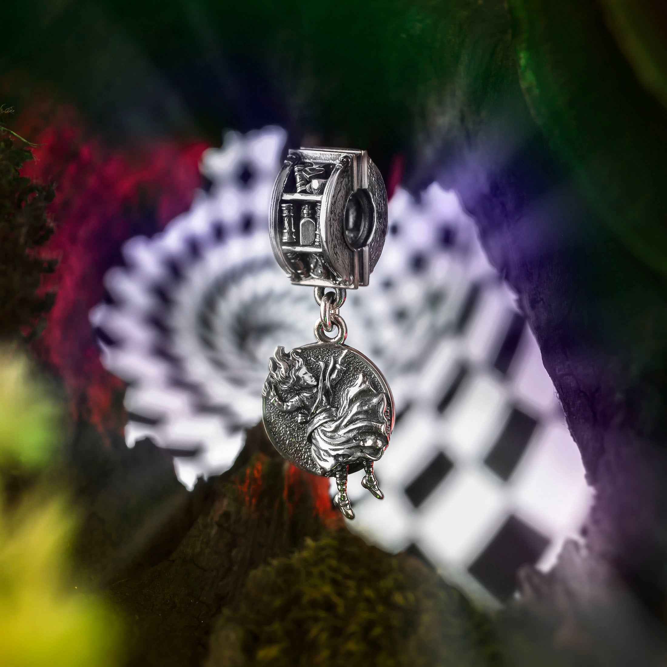 Elfbeads Down the Rabbit Hole silver sterling-silver Dangle by The Alternative Bead. Your official Elfbeads Retailer from Germany