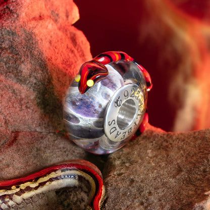  Elfbeads King Snake Charm by The Alternative Bead 