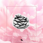 Black Raven Beads Bird in Peony silver sterling-silver Charm by The Alternative Bead. Your official Black Raven Beads Retailer from Germany