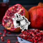 Black Raven Beads Pomegranate silver sterling-silver Charm by The Alternative Bead. Your official Black Raven Beads Retailer from Germany
