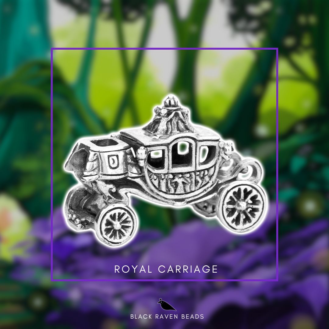 Black Raven Beads Royal Carriage silver sterling-silver Charm by The Alternative Bead. Your official Black Raven Beads Retailer from Germany