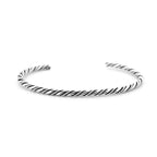 Black Raven Beads Bangle Twisted silver sterling-silver Bangle by The Alternative Bead. Your official Black Raven Beads Retailer from Germany