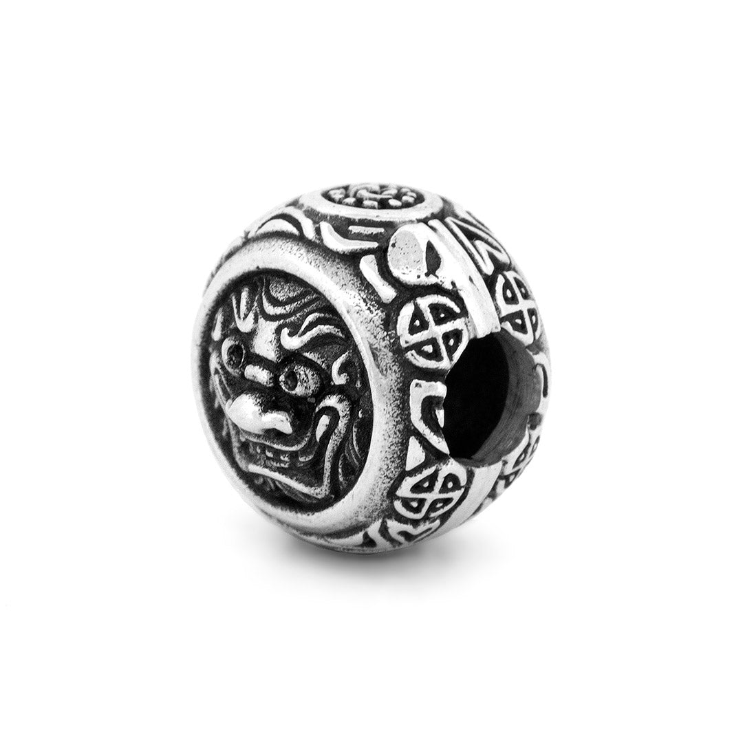 Silver Black Raven Beads Gargoyle Japan Sterling Silver Charm by The Alternative Bead 