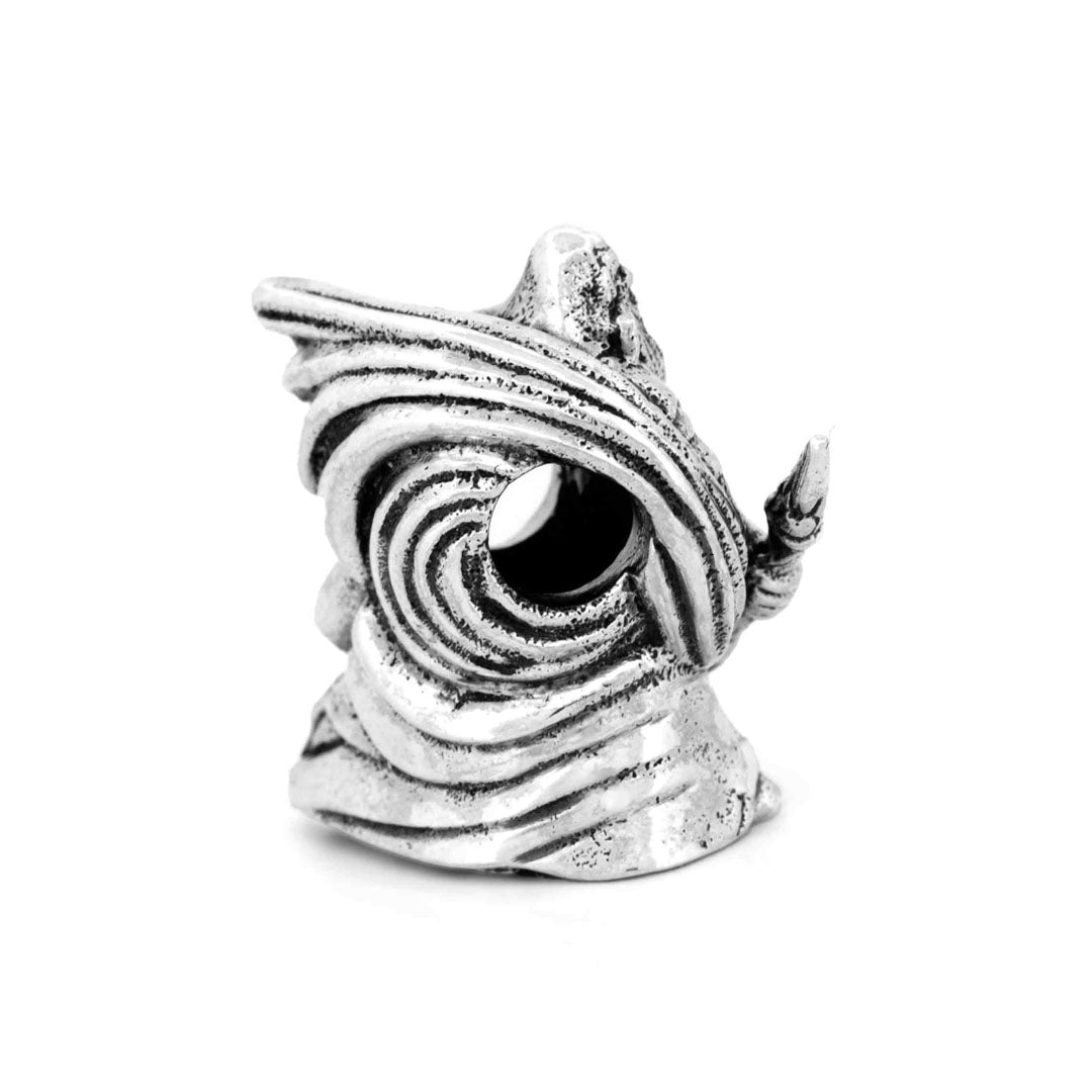 Silver Black Raven Beads Guan Gong Sterling Silver Charm by The Alternative Bead 