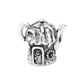 Black Raven Beads Fairy Teapot House silver sterling-silver Charm by The Alternative Bead. Your official Black Raven Beads Retailer from Germany