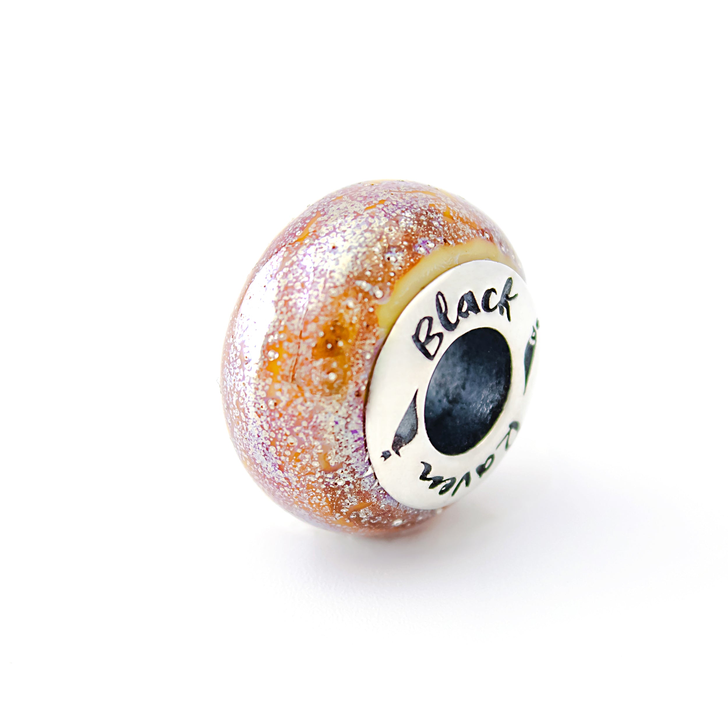 Black Raven Beads Love Yourself brown and bronze and beige glass Charm by The Alternative Bead. Your official Black Raven Beads Retailer from Germany
