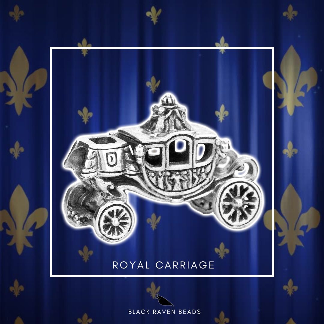 Black Raven Beads Royal Carriage silver sterling-silver Charm by The Alternative Bead. Your official Black Raven Beads Retailer from Germany