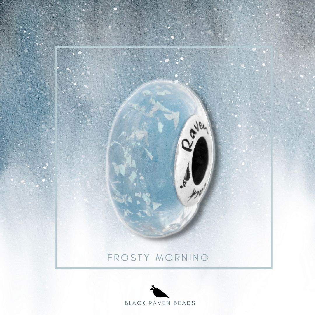 Black Raven Beads Frosty Mornings LE blue glass Charm by The Alternative Bead. Your official Black Raven Beads Retailer from Germany