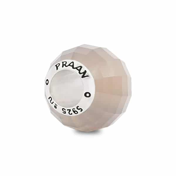 Praan Grey Chalcedony silver sterling-silver Bead by The Alternative Bead. Your official Praan Retailer from Germany