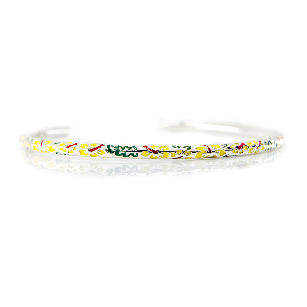 The Alternative Bead: Aurora Charm - Enamel Hawaiian Bangle Bracelet – Limited Edition Sterling Silver Charm Picture 3