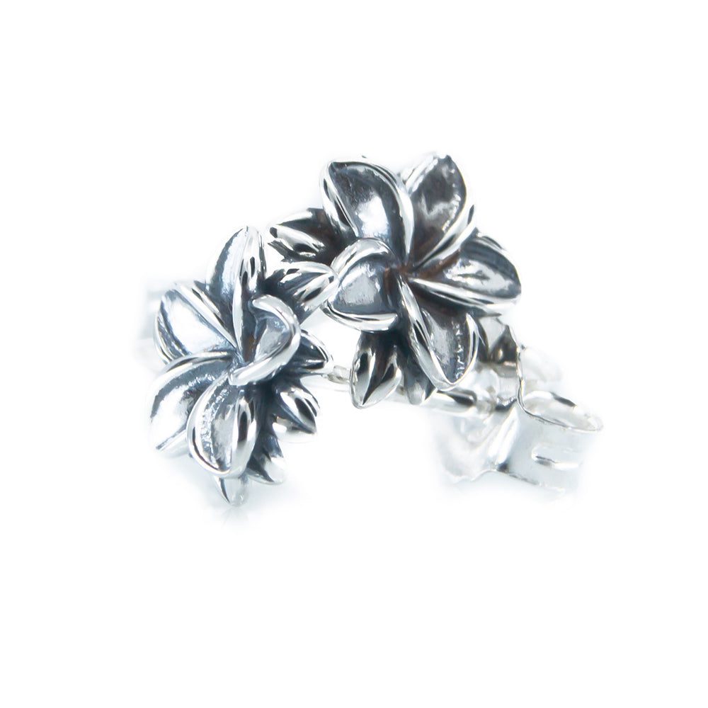 The Alternative Bead: Aurora Charm - Frangipani Silver Stud Earrings Sterling Silver Charm Picture 1