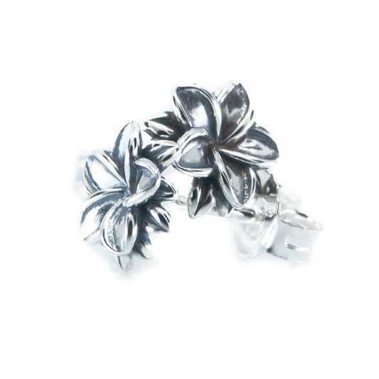 The Alternative Bead: Aurora Charm - Frangipani Silver Stud Earrings Sterling Silver Charm Picture 1