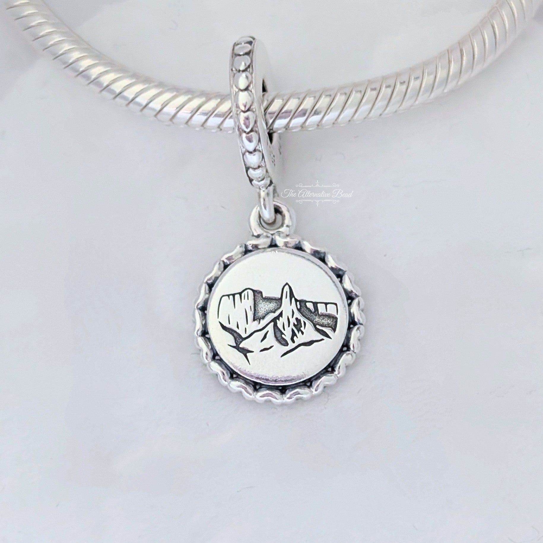 Pandora Tuwaiq Mountain Dangle silver sterling-silver; enamel Dangle by The Alternative Bead. Your Jewelry Retailer from Germany