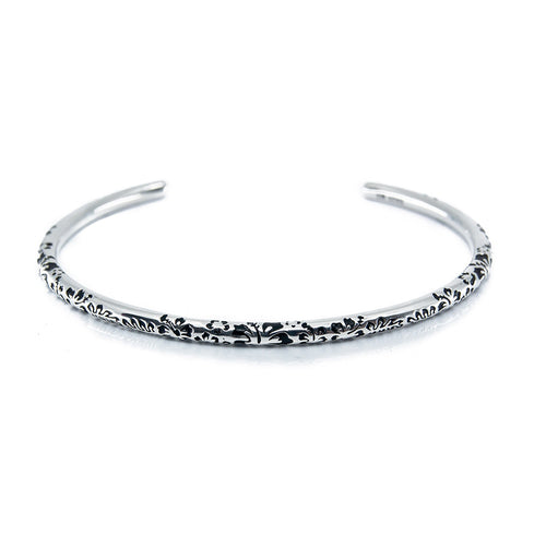 Aurora Charm Hawaiian Summer Bangle Bracelet silver; black sterling-silver; enamel Bangle by The Alternative Bead. Your official Aurora Charm Retailer from Germany